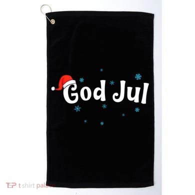 God Jul Swedish Christmas Gift Golf Towel