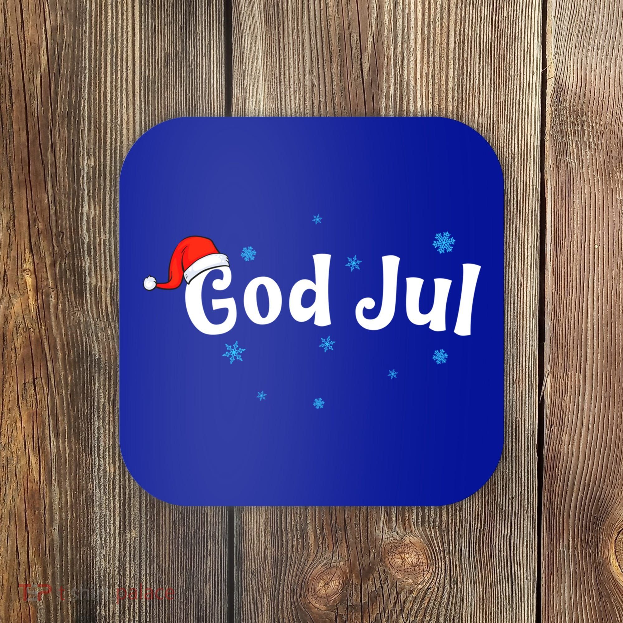 God Jul Swedish Christmas Gift Coaster