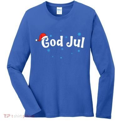 God Jul Swedish Christmas Gift Women's Long Sleeve Shirt