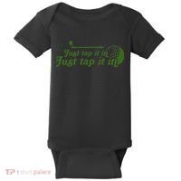 Golf Just Tap It In Funny Golf Player Golfing Sport Quote Baby Bodysuit thumb 0