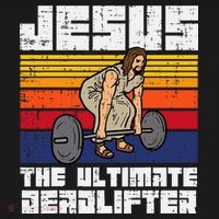 Gym Jesus Ultimate Deadlifter Christian Workout Sweatshirt thumb 3