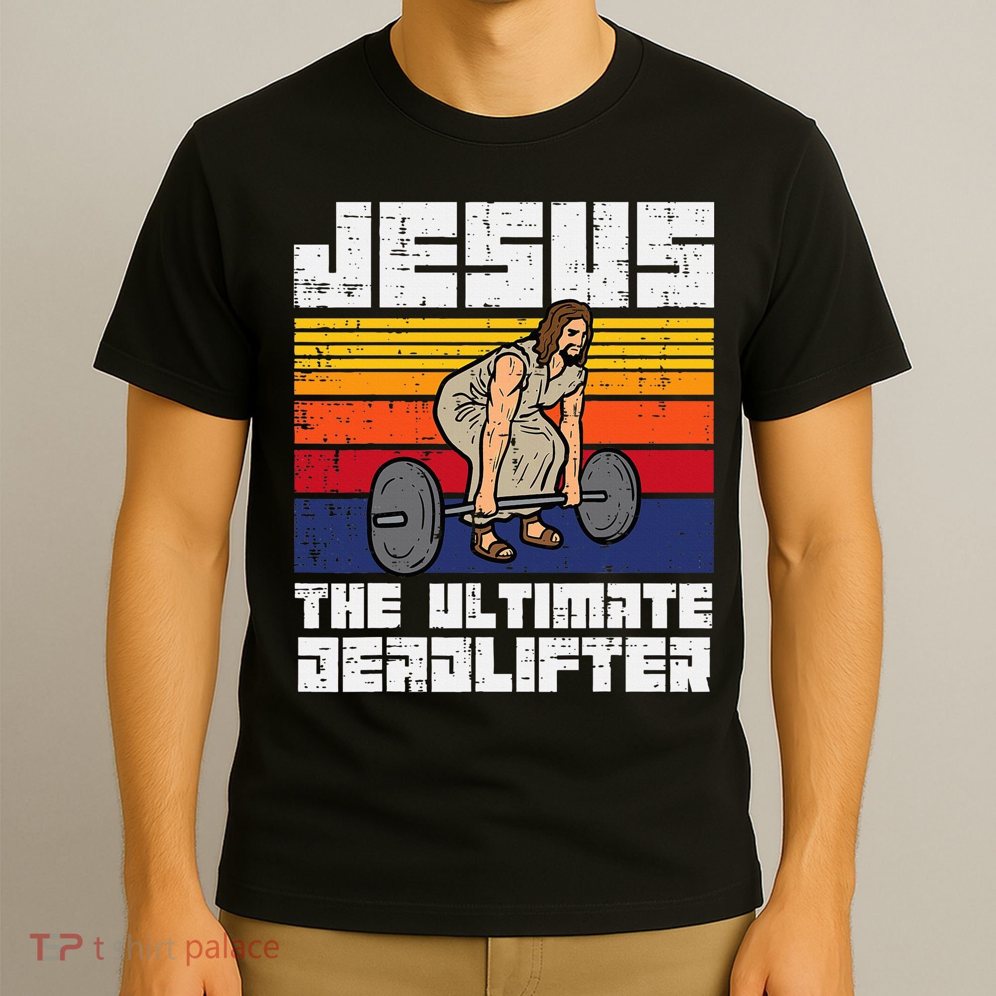 Gym Jesus Ultimate Deadlifter Christian Workout T-Shirt