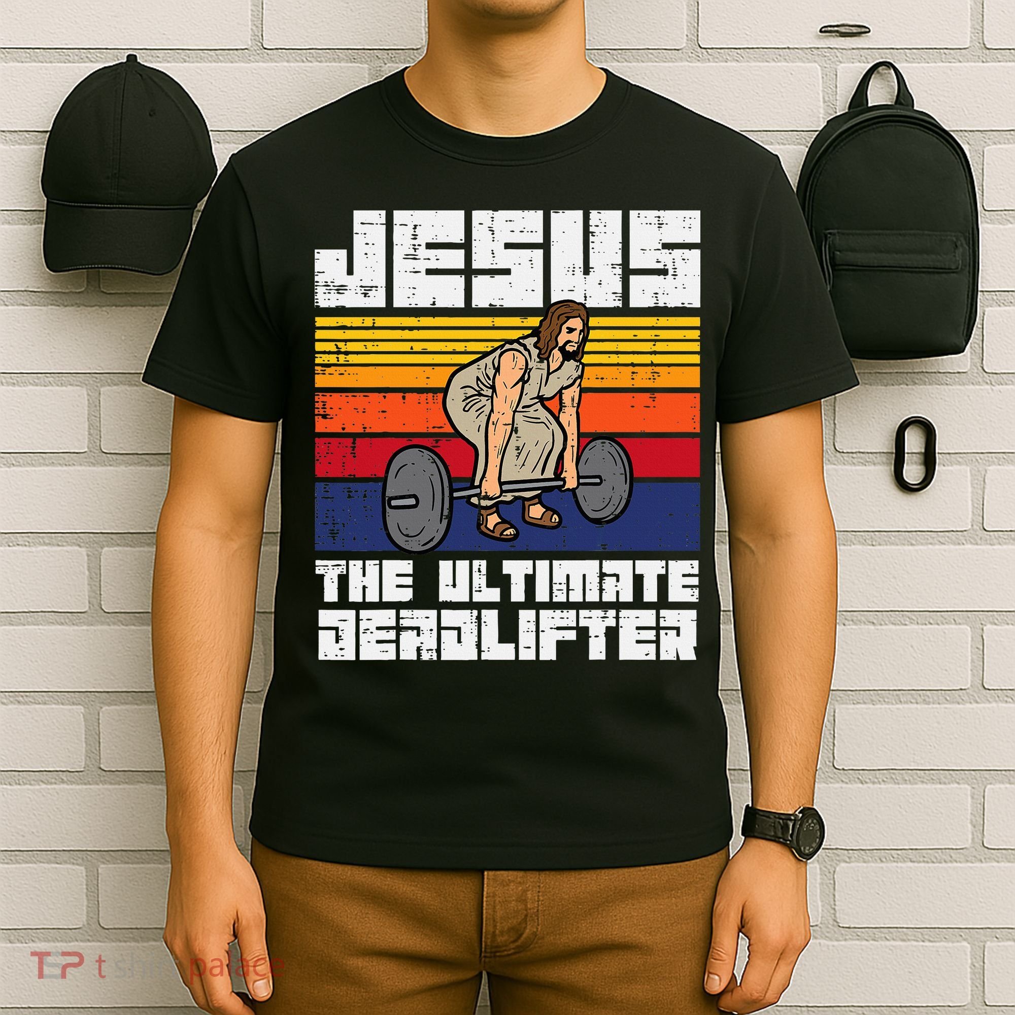 Gym Jesus Ultimate Deadlifter Christian Workout T-Shirt
