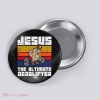 Gym Jesus Ultimate Deadlifter Christian Workout Button thumb 0