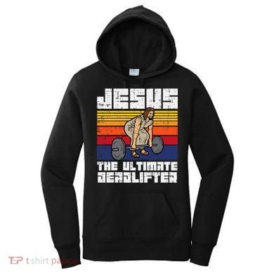 Gym Jesus Ultimate Deadlifter Christian Workout Women's Hoodie