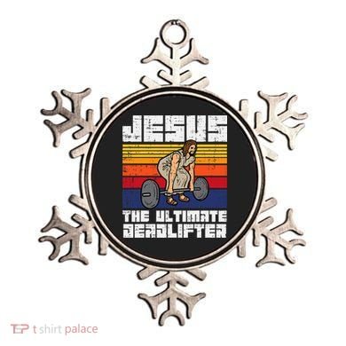 Gym Jesus Ultimate Deadlifter Christian Workout Ornament