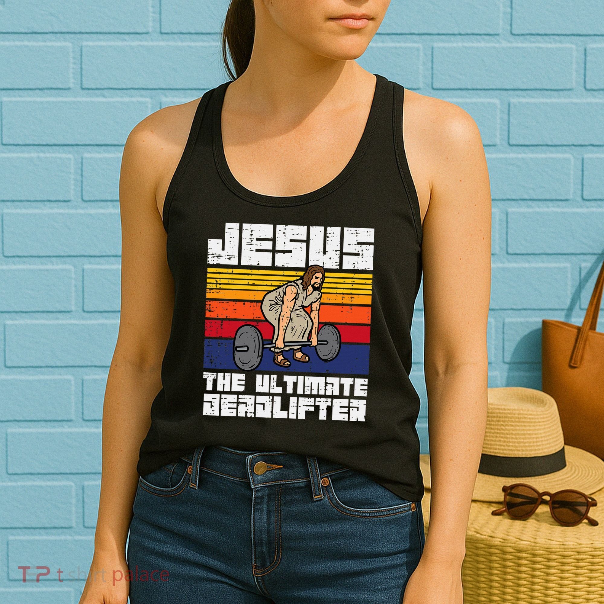 Gym Jesus Ultimate Deadlifter Christian Workout Women's Tank Top