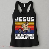 Gym Jesus Ultimate Deadlifter Christian Workout Women's Tank Top thumb 3