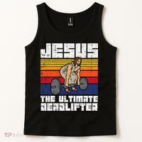 Gym Jesus Ultimate Deadlifter Christian Workout Tank Top thumb 2