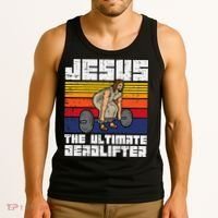 Gym Jesus Ultimate Deadlifter Christian Workout Tank Top thumb 3