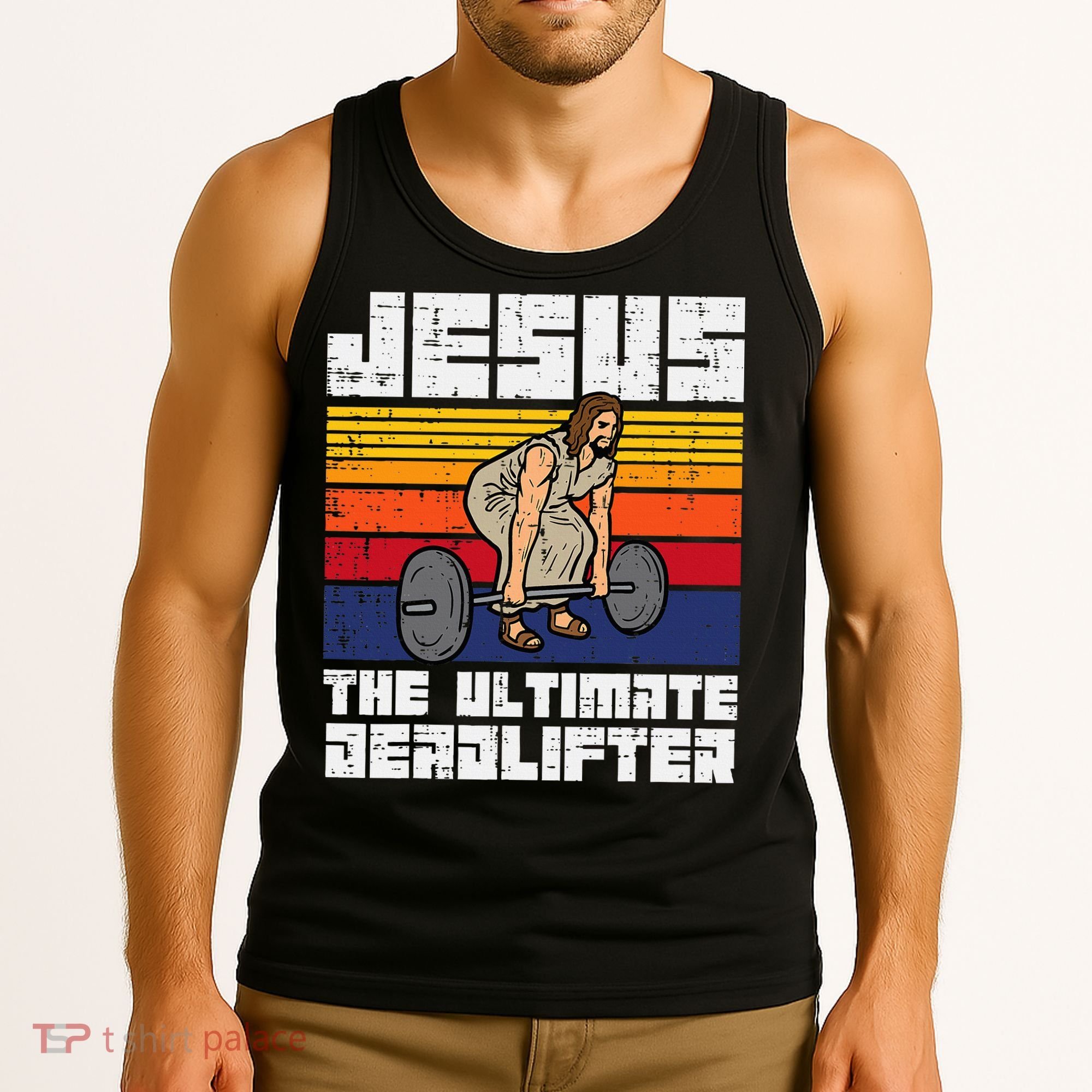 Gym Jesus Ultimate Deadlifter Christian Workout Tank Top
