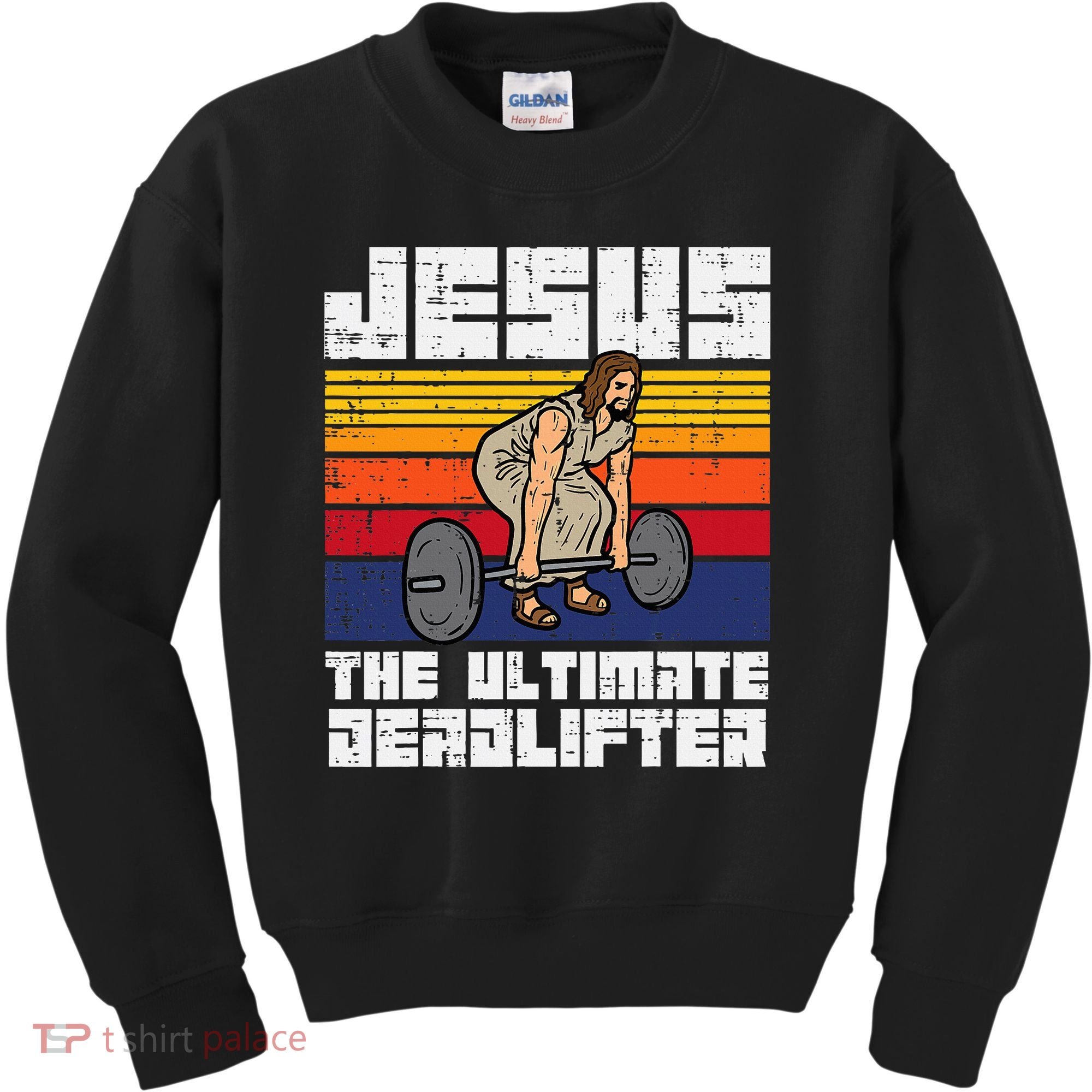 Gym Jesus Ultimate Deadlifter Christian Workout Kids Sweatshirt