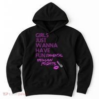 Girls Just Wanna Have Fundamental Human Rights Hoodie thumb 0