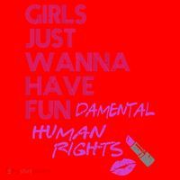 Girls Just Wanna Have Fundamental Human Rights Santa Hat thumb 1