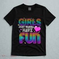 Girl Just Wanna Have Fun Awesome 70s 80s 90s 1980s T-Shirt thumb 5