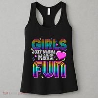 Girl Just Wanna Have Fun Awesome 70s 80s 90s 1980s Women's Tank Top thumb 3