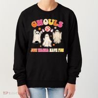 Ghouls Just Wanna Have Fun Halloween Groovy Ghost Women's Sweatshirt thumb 0