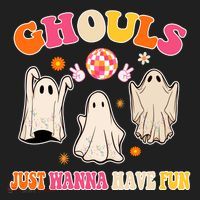 Ghouls Just Wanna Have Fun Halloween Groovy Ghost Women's Sweatshirt thumb 2