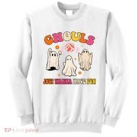 Ghouls Just Wanna Have Fun Halloween Groovy Ghost Sweatshirt thumb 0