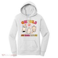 Ghouls Just Wanna Have Fun Halloween Groovy Ghost Women's Hoodie thumb 0