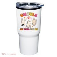Ghouls Just Wanna Have Fun Halloween Groovy Ghost Tumbler thumb 0