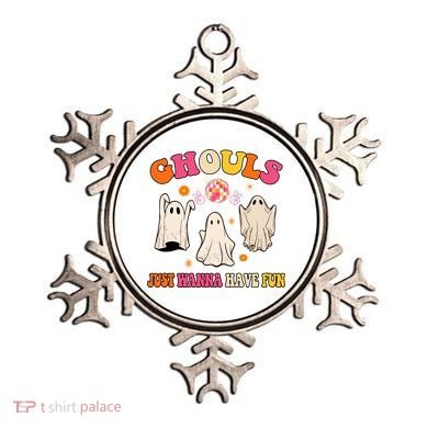 Ghouls Just Wanna Have Fun Halloween Groovy Ghost Ornament