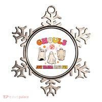 Ghouls Just Wanna Have Fun Halloween Groovy Ghost Ornament thumb 0