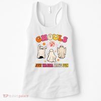 Ghouls Just Wanna Have Fun Halloween Groovy Ghost Women's Tank Top thumb 0