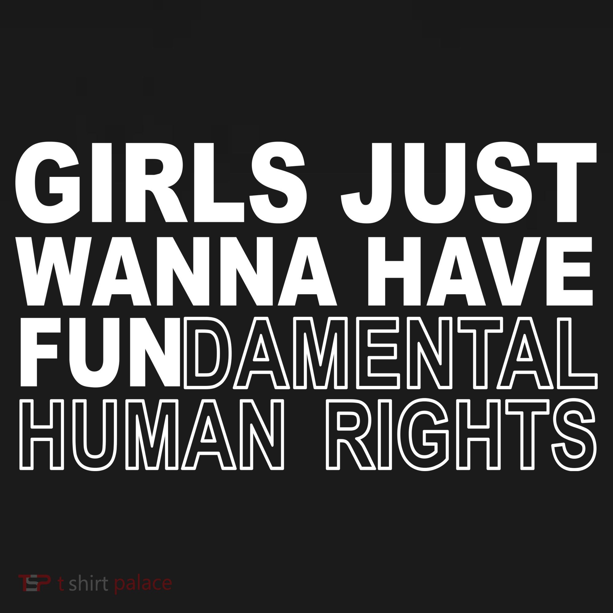 Girls Just Wanna Have Fundamental Human Rights Women's Hoodie