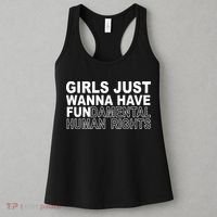 Girls Just Wanna Have Fundamental Human Rights Women's Tank Top thumb 3