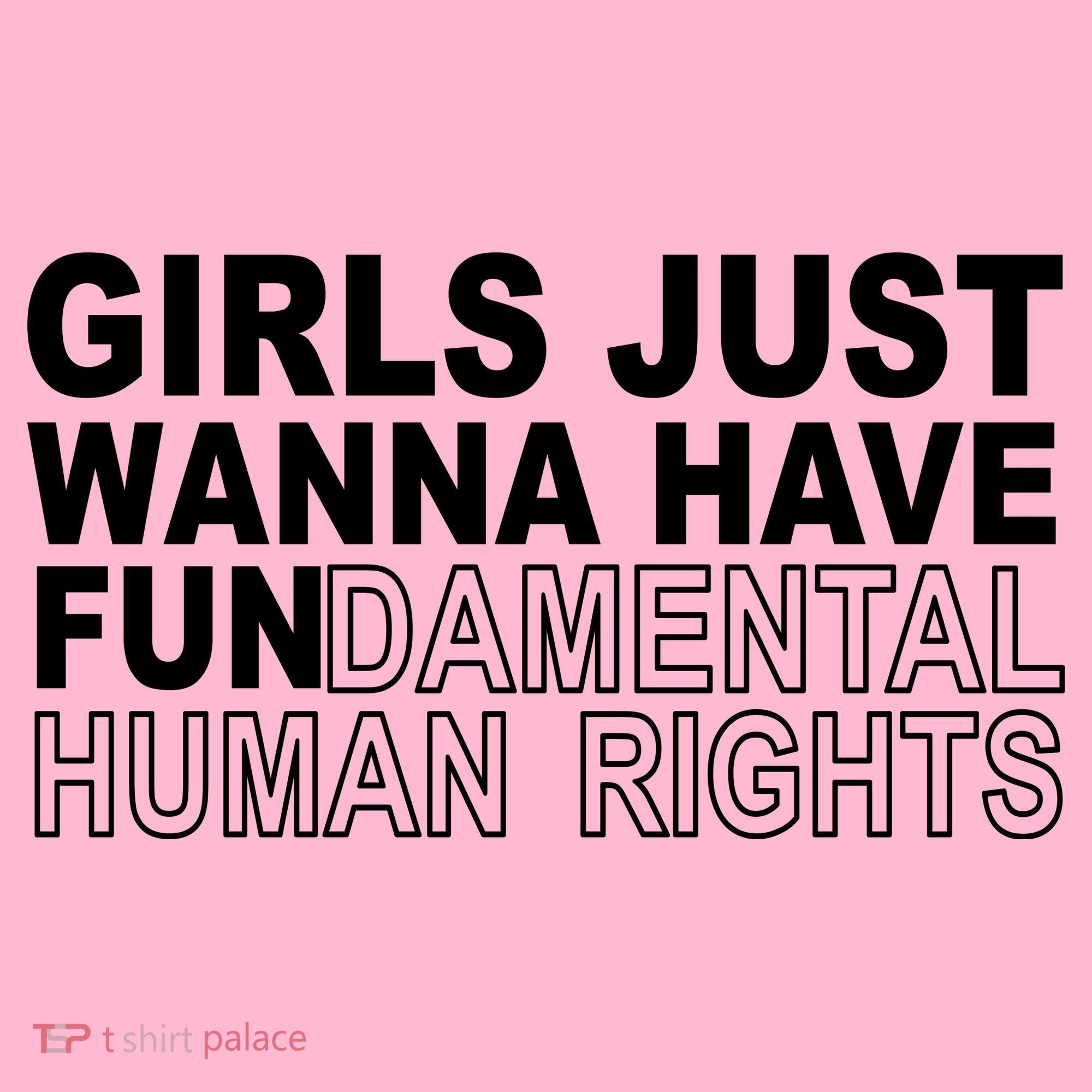 Girls Just Wanna Have Fundamental Human Rights T-Shirt