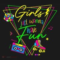 Girl Just Wanna Have Fun This Is My 80s Costume Party Women's Hoodie thumb 2