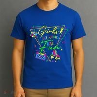 Girl Just Wanna Have Fun This Is My 80s Costume Party T-Shirt thumb 3