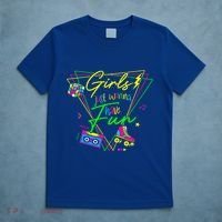 Girl Just Wanna Have Fun This Is My 80s Costume Party T-Shirt thumb 5
