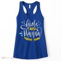 Girls Just Wanna Have Sun Summer Beach Life Women's Tank Top thumb 0