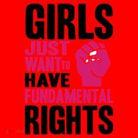 Girl Just Want To Have Fundamental Rights Protest Santa Hat thumb 1
