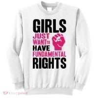 Girl Just Want To Have Fundamental Rights Protest Sweatshirt thumb 0