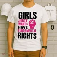 Girl Just Want To Have Fundamental Rights Protest T-Shirt thumb 6
