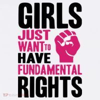 Girl Just Want To Have Fundamental Rights Protest Women's Hoodie thumb 2