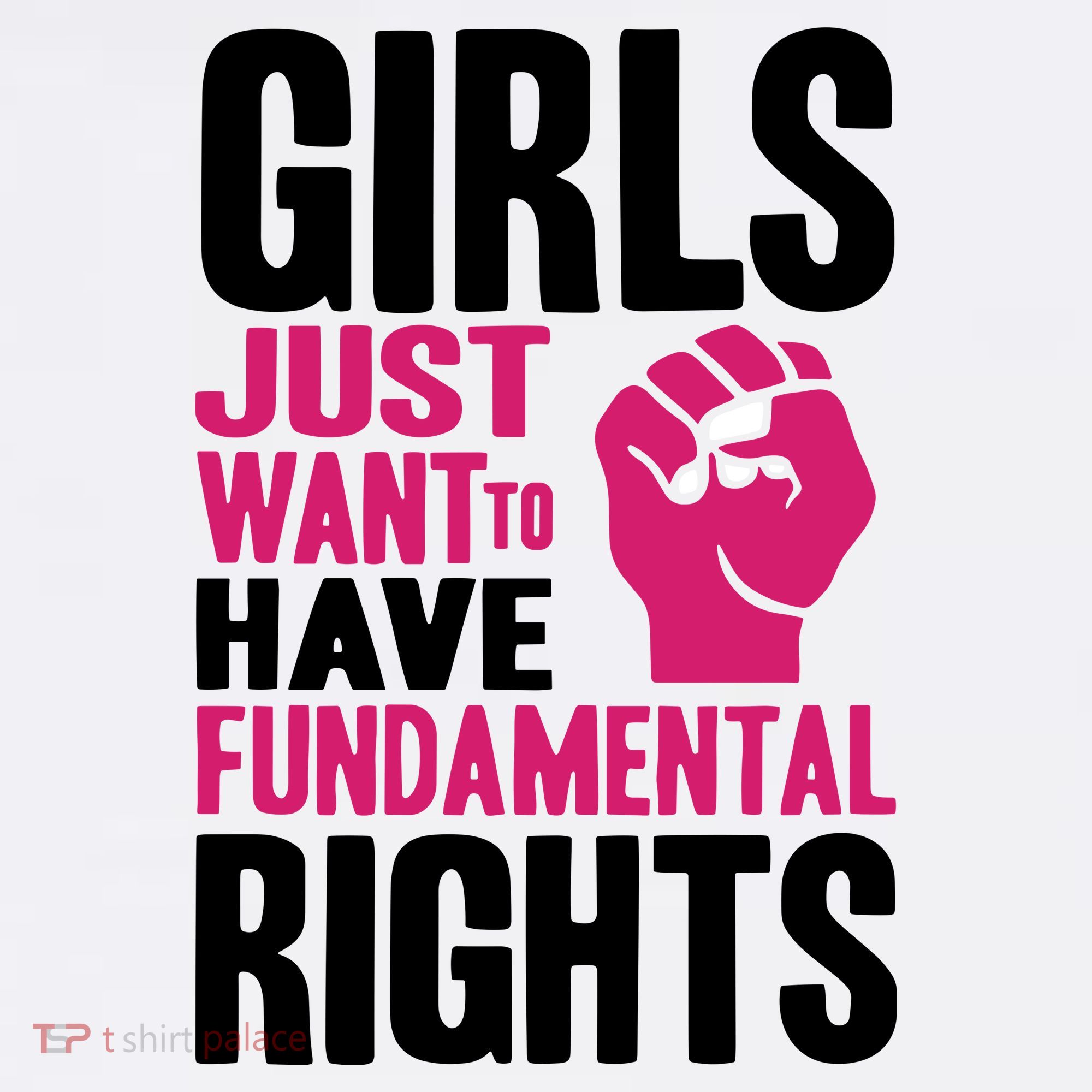 Girl Just Want To Have Fundamental Rights Protest Women's Hoodie