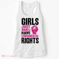 Girl Just Want To Have Fundamental Rights Protest Women's Tank Top thumb 0