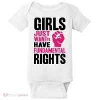 Girl Just Want To Have Fundamental Rights Protest Baby Bodysuit thumb 0