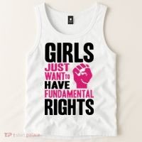 Girl Just Want To Have Fundamental Rights Protest Tank Top thumb 2