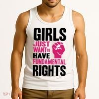 Girl Just Want To Have Fundamental Rights Protest Tank Top thumb 3