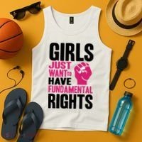 Girl Just Want To Have Fundamental Rights Protest Tank Top thumb 4