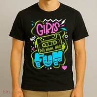 Girls Just Wanna Have Fun Nostalgia 1980s T-Shirt thumb 3
