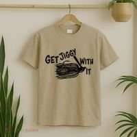 Get Jiggy With It Funny Bass Fishing Lure T-Shirt thumb 2