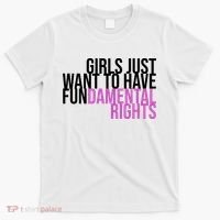 Girls Just Wanna Have Fundamental Rights Feminist T-Shirt thumb 0