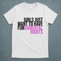 Girls Just Wanna Have Fundamental Rights Feminist T-Shirt thumb 5