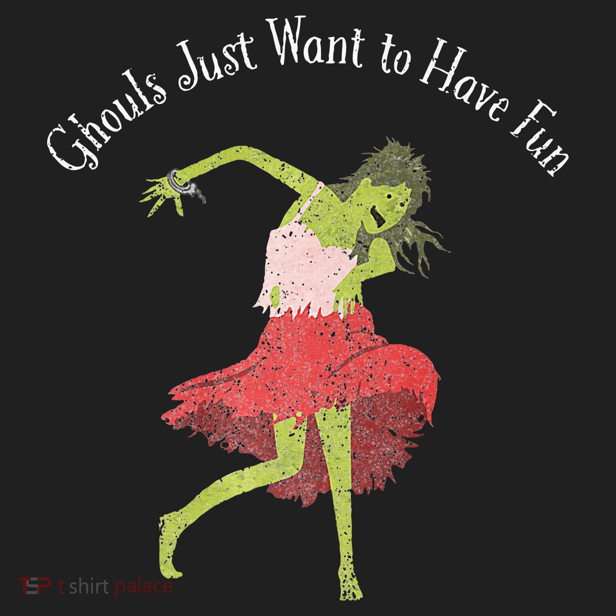 Ghouls Just Want to Have Fun 80's zombie dancing Women's Sweatshirt
